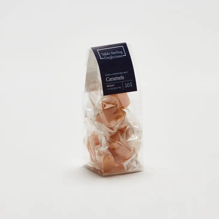 Vanilla Bean Sea Salt Caramels - 10-Piece Bag